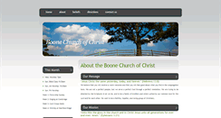 Desktop Screenshot of boonechurchofchrist.org